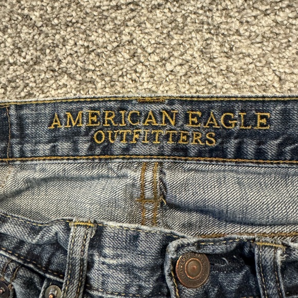 American Eagle Jeans Mens 28x30 Blue Original Straight Medium Wash Denim - Picture 2 of 9